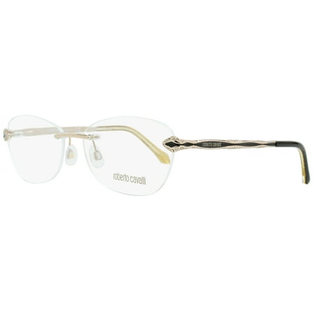 Roberto Cavalli Rimless Eyeglasses RC814 Alkres 028 Size: 58mm Rose Gold/Black 814
