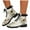 White, variant on Butterfly Combat Boots for Women 2025 Fashionable Leather Non Slip Lace up Chunky Mid Calf Riding Ankle Booties