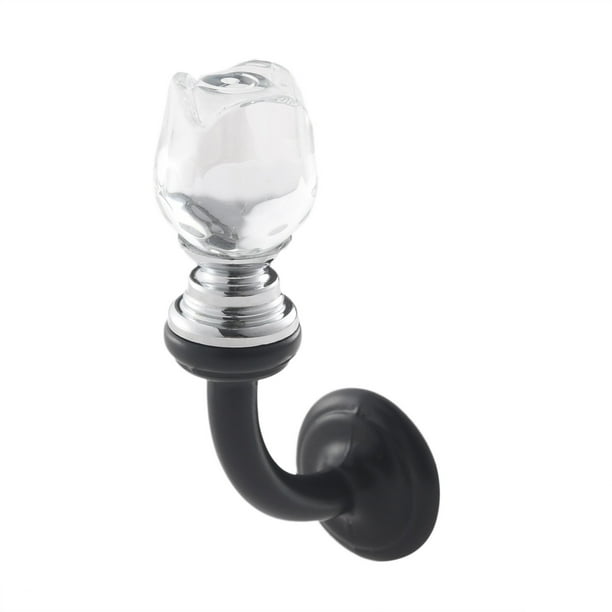 1pc zinc aleación de cristal ganchos de pared colgador de pared sombrero toalla toalla gancho baño cocina solo ganchos suspensión muebles hardware