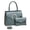 8867Blue, variant on Women's Vegan Leather Handbag Set Structured Top Handle Satchel with Matching Clutch Tote Bag for Work & Everyday Use
