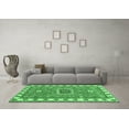 thumbnail image 3 of Ahgly Company Indoor Round Geometric Emerald Green Traditional Area Rugs, 3' Round, 3 of 4