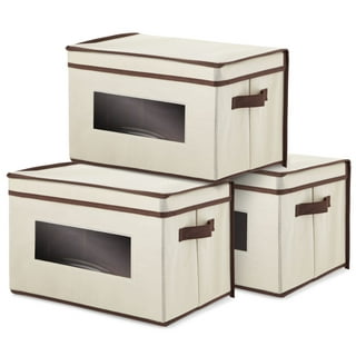 Stackable Storage Bins with Lids and Doors 32 Gallon 2 layer