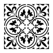 Scroll Tile Stencil (10 mil plastic) | Decor Stencils for Painting on Wood, Wall, Tile, Canvas, Paper, Fabric, Furniture and Floor | Reusable Stencil | FS115 By Designer Stencils