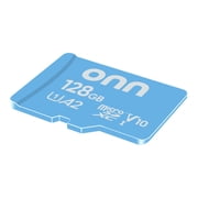 onn 128GB C10 U1 V10 A2 microSDXC Flash Memory Card + Reader, for Phones, Cameras, Tablets & Drones