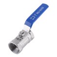 thumbnail image 2 of Yosoo Valve à Bille en Acier Inoxydable, Valve d'Arrêt, 1 Pce Acier Inoxydable SS304 Port Réduit Valve à Bille Filetée Femelle BSP 6 Tailles, 2 of 2