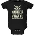 thumbnail image 1 of Always Be Yourself Pirate Black Soft Baby One Piece, 1 of 1