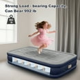 thumbnail image 2 of KFeng Twin Air Mattress with Built-in Pump,16" Raised Inflatable Bed,Quiet Portable Airbed,Blue&Gray, 2 of 11