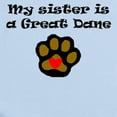 thumbnail image 2 of CafePress - My Sister Is A Great Dane Body Suit - Baby Light Bodysuit, Size Newborn - 24 Months, 2 of 4