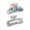 Colorful blue gray, variant on DICEWEN Colorful Hair Claw Clip Hair Jaw for Women Daily Wear Various Occasion Outfit