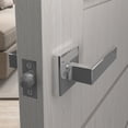 thumbnail image 3 of 6 Pack Door Lever Handle and Lock Set Crown Passage by Villar Home Designs Black, 3 of 5