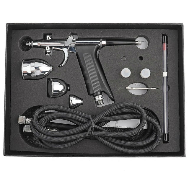 Gravity Feed Airbrush Spray Gun Kit 0.3mm 0.5mm 0.8mm with Cups No Nozzle