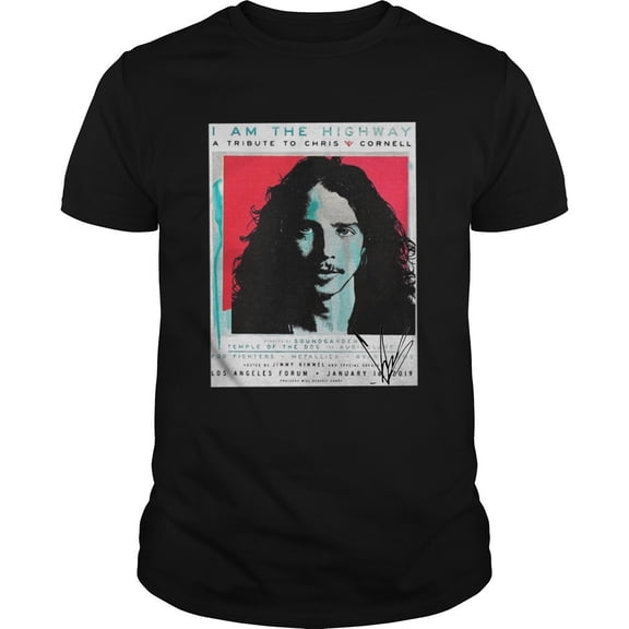Vintage I Am The Highway Chris Cornell Shirt Classic Black Men Size S-234XL