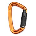 thumbnail image 1 of Mousqueton avec Verrou Automatique Portail 24KN Mousqueton Robuste pour Hamacs Camping Randonnée Sac à Dos, 1 of 7