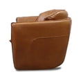 thumbnail image 2 of Bowery Hill Upholstered Transitional Leather Swivel Chair in Saddle Brown, 2 of 6