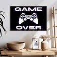 thumbnail image 3 of Elephant Stock Game Over Glitch Wall Art - Horizontal Canvas Wall Art - Living Room Wall Decor - Hobbies And Lifestyle Canvas - Black And White Decor - 24" x 16", 3 of 8