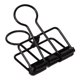 thumbnail image 1 of 90pcs Binder Clips Gold Black Blue Strong Clamping Force Sturdy Metal Hollow Binder Clips for Kids Student, 1 of 3