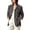 *Gray, variant on ClodeEU Women's Faux Suede Notched Lapel Long Sleeve Blazer Jacket,Casual Loose Work Coat ,Women's Plus L