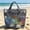 Mesh Beach Tote Under $5 a3, variant on Mesh Beach Tote Bag, Breathable Quick-Dry Swimming Travel Handbag for Adults, Portable Foldable Shoulder Carryall, Black Blue Gray