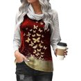 thumbnail image 1 of Worallymy - Sudadera de manga larga con estampado floral de mariposa para mujer Worallymy JD735906112, 1 of 3