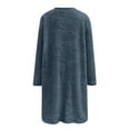 thumbnail image 4 of WILLBEST Fall Womens Tops Womens Winter Coat Loose Wool Jacket Long Sleeved with Pockets, 4 of 5