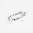 thumbnail image 2 of Ariana Jewel 1.73 Ct Round Cut Diamond Rings - 14K White Gold Plated Anniversary Rings - Gorgeous Swirl Twisted Ring For Bridal Jewelry - Engagement Wedding Rings For Women's - Valentine Day Gift, 2 of 2