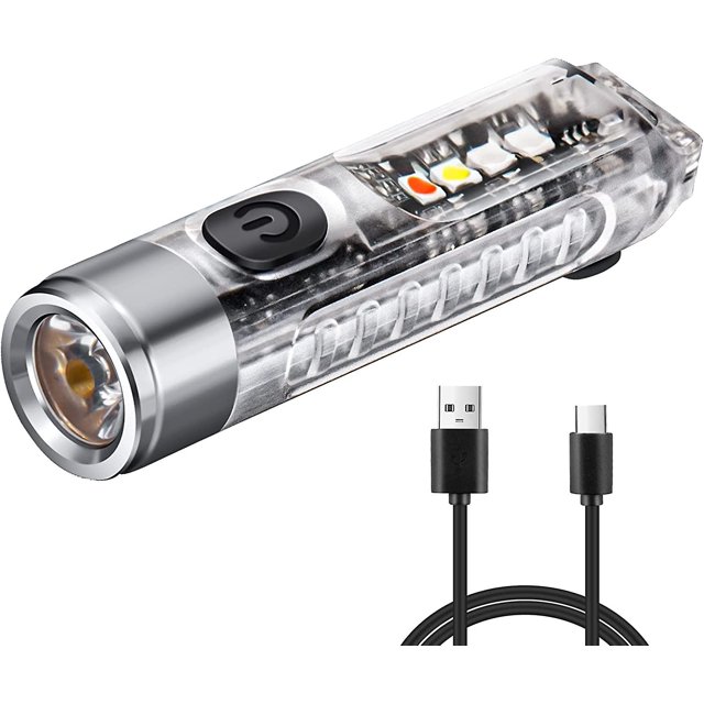 S11 Pequeño Mini Potente Llavero Linterna Led Linternas Recargables Tipo C Ip65 Impermeable Multifunción Para Emergencias Adecuado Para Caminar, Mar