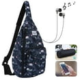 thumbnail image 2 of HAWEE Crossbody Bag for Women Anti-Water Sling Bags Inclined Shoulder Backpack, Twilight Grove, 2 of 7