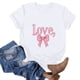 thumbnail image 5 of RKSTN Valentines Gift Valentine Shirts for Women Oversized Crewneck Valentine's Day Graphic Print Short Sleeve T Shirts Pullover Top Womens Casual Round Neck Plus Size Loose Comfy Summer Tee Shirts, 5 of 6