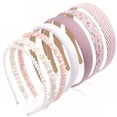 thumbnail image 5 of TUWAFE Headbands for Women Girls, 7Pc Set - Non Slip Floral Padded Headbands Cute Pearl Headband for Girls Vintage Wide Headband, 5 of 10
