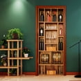 thumbnail image 3 of WINDLAND for Creative 3D Door Sticker Wine Cabinet Wallpaper Self Adhesive Wall Mural Pos, 3 of 7