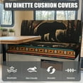 thumbnail image 6 of FOR U DESIGNS Bear Mountain Geometric Print RV Dinette Cushion Covers Wear-Resistan Camper Cushion Slipcover Elastic 2 Seat Sofa Chair Covers 1 Backrest Cover 1 Bench Cover and 1 Pillowcase, 6 of 8