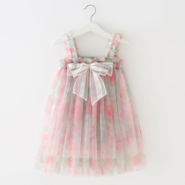 Robe de Fête Sans Manches pour Filles Tout-Petits pour les Vacances et les Spectacles de Danse