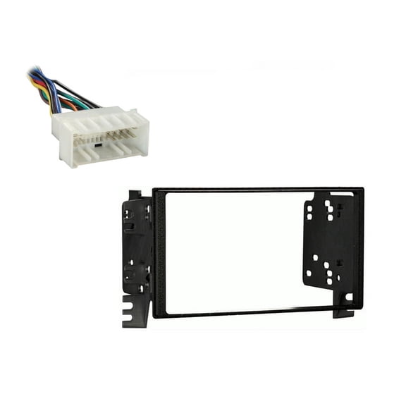 Fits Kia Rio/Rio 5 2006-2008 Metra Double DIN Dash Kit with Harmony Radio Harness