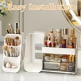 thumbnail image 5 of Wdmiya Makeup Organizer For Vanity, Large Capacity Skincare Organizer Countertop With 2 Drawers, Cosmetic Display Cases Makeup Storage For Bedroom, Bathroom, Ideal Gifts For Women, White, 5 of 7