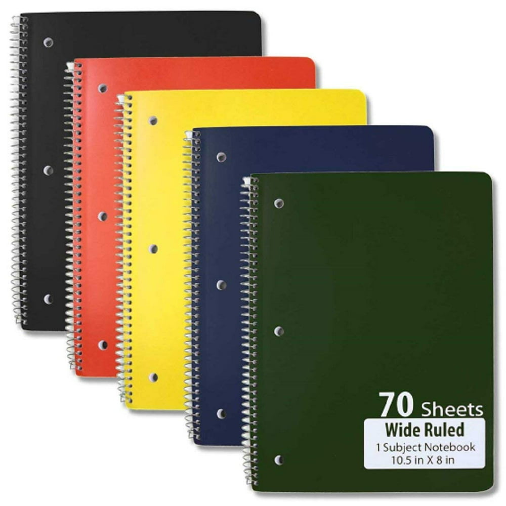 Bulk School Supplies Wholesale Case Pack of 48 Notebooks (Wide Ruled 70