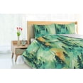 thumbnail image 3 of Ambesonne Forest Down Alternative Quilt Comforter, Vintage Jungle Landscape Art, King, Fern Green and Laurel Green, 3 of 5