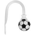 thumbnail image 1 of EeaseMX Abrazadera de cortina con forma de balón de fútbol para montaje en pared con forma de U, 1 of 7