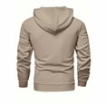 thumbnail image 4 of XIAONU Mens Hoodies Half-Zip Hooded Slim-Fit Sweatshirt, Retro Solid Color Long-Sleeve Pullover Hooded Sweatshirt, 4 of 4