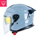 thumbnail image 3 of Casco de motocicleta italiano VCOROS Casco abierto de doble lente Casco de locomotora Cascos de moto de media cara Certificación ECE Casco de moto, 3 of 5