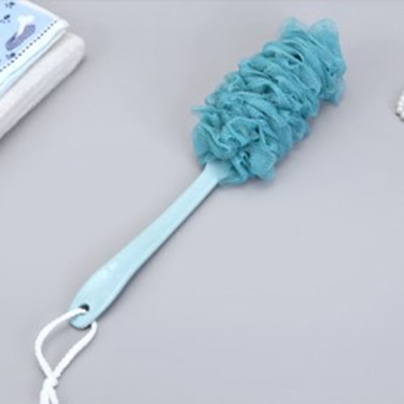 Extended Handle Bath Brush for Deep Back Exfoliation and Cleansing Adult Long Reach Body Scrubber with Ergonomic Grip