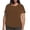 Coffee Shirts, variant on CAIVO Plus Size Women's Solid Color Short Sleeve Crew Neck T Shirt Comfortable Stylish Tops Summer Blouse Everyday Breathable Back To School Dailywear