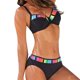 thumbnail image 1 of Conjunto de traje de baño dividido con degradado a juego de color sexy para mujer Fridja  nalpqowj20643, 1 of 9