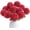 Dark Red, variant on 12pcs Dark Red Faux Silk Mums Artificial Flowers Bulk Fake Chrysanthemums with Stems for DIY Wedding Table Centerpieces Floral Arrangements Vase Fillers Home Decorations