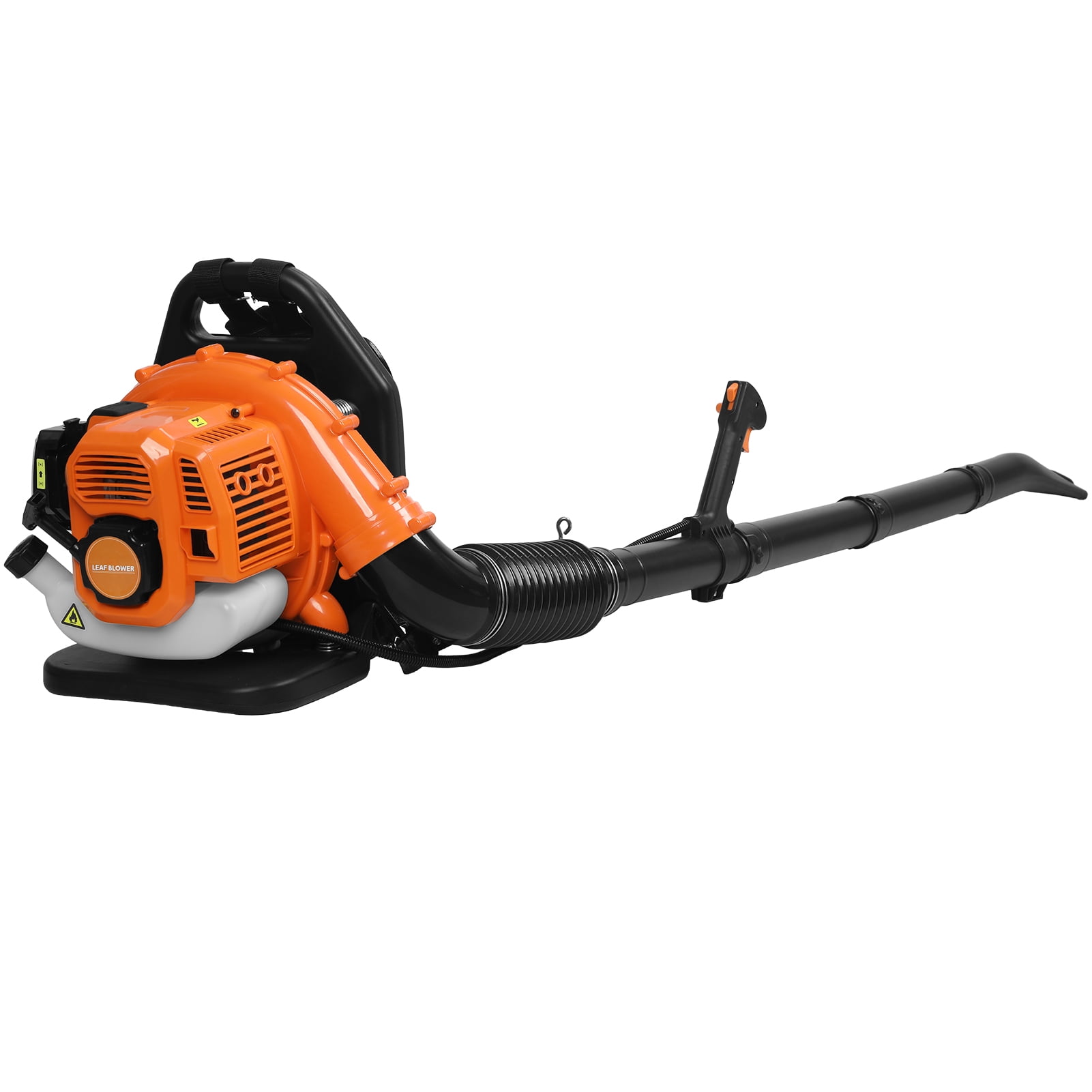 DJZ 205 Mph 550 Cfm 52cc Gas 2 Stroke Powered Leaf Blower 6800rpm Dust Blower,Backpack Leaf Blower (Orange)