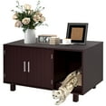 thumbnail image 1 of PawHut Cat Litter Box Enclosure, End Table with Scratch Pad, Brown, 1 of 10