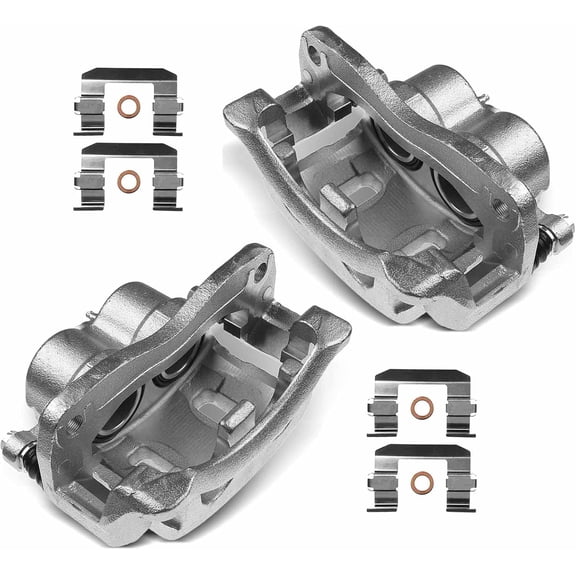 A-Premium Brake Caliper Assembly with Bracket Compatible with Kia Sedona 3.5L 2004 2005 Front Left and Right Side 2-PC Set