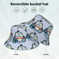 thumbnail image 3 of Vsdgher Police Car Print Bucket Hat for Men&Women Bucket Hat Reversible Summer Double-Side-Wear Travel Gardening, Beach, Camping, Hiking, Fishing Cap, 3 of 5
