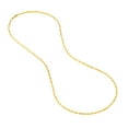 thumbnail image 2 of 14K Yellow Gold Women's 22" 3.00mm Diamond Cut Rope Chain Necklace, 2 of 4