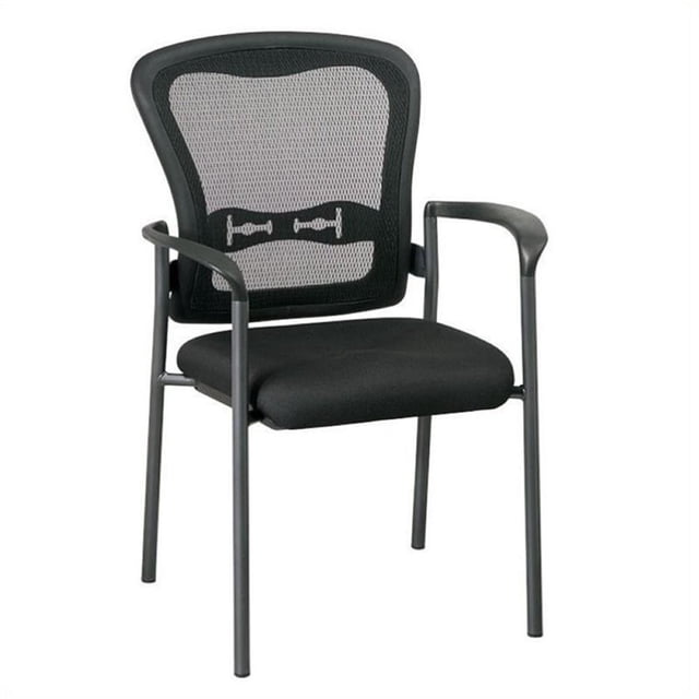 Scranton & Co Chaise d'Invité pour Visiteurs en Noir et Titane