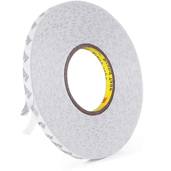 Double-sided tape, transparent 3M 9080 strong double-sided tape length 50 m, width 10 mm, thickness 0.15 mm for crafts